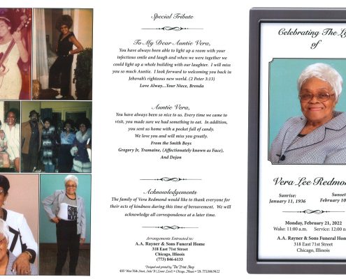 Vera Redmond Obituary