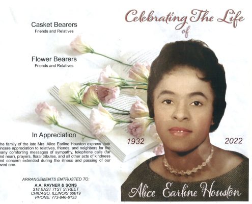 Alice E Houston Obituary