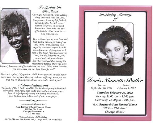 Doris N Butler Obituary