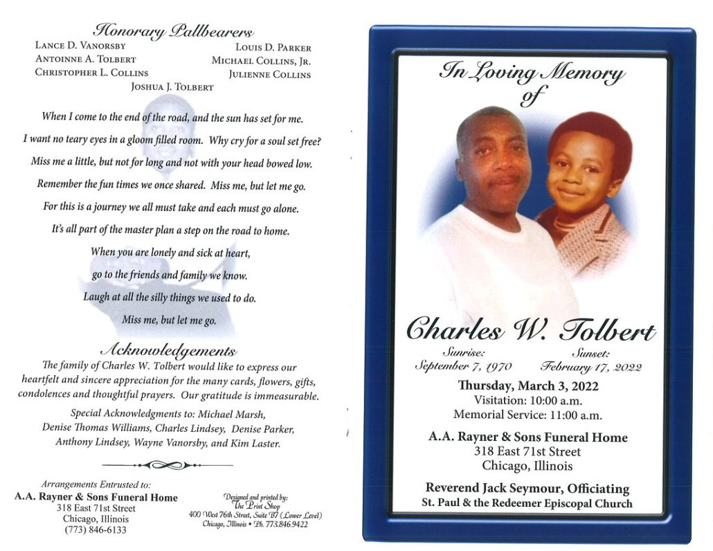 Charles W Tolbert Obituary