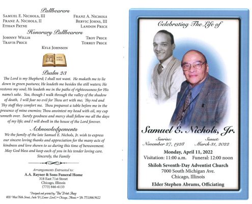 Samuel E Nichols Jr Obituary