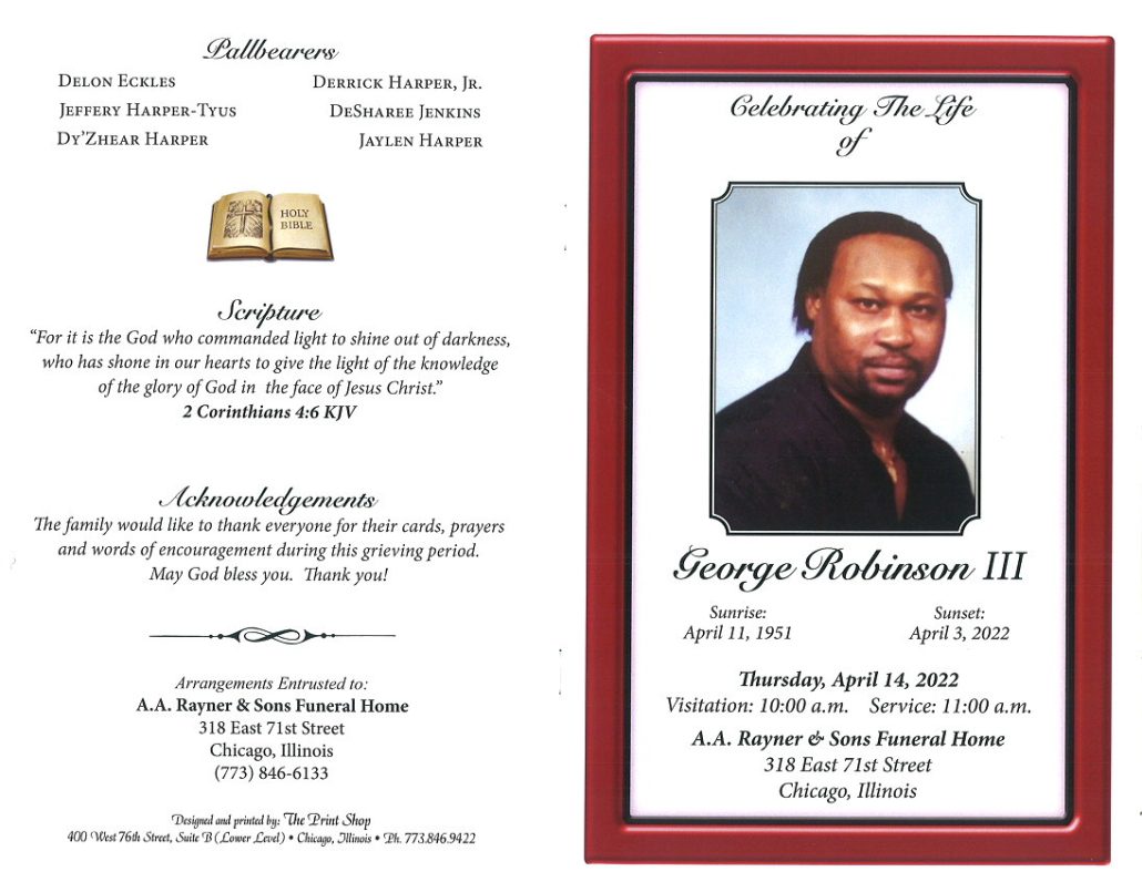 George Robinson III Obituary