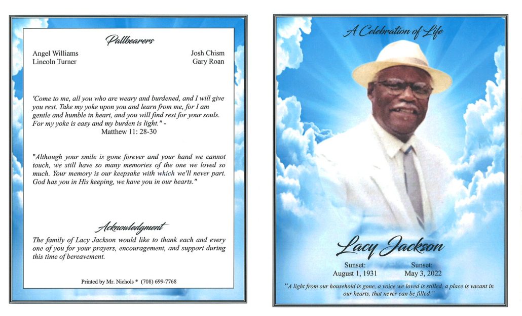 Lacy Jackson Obituary