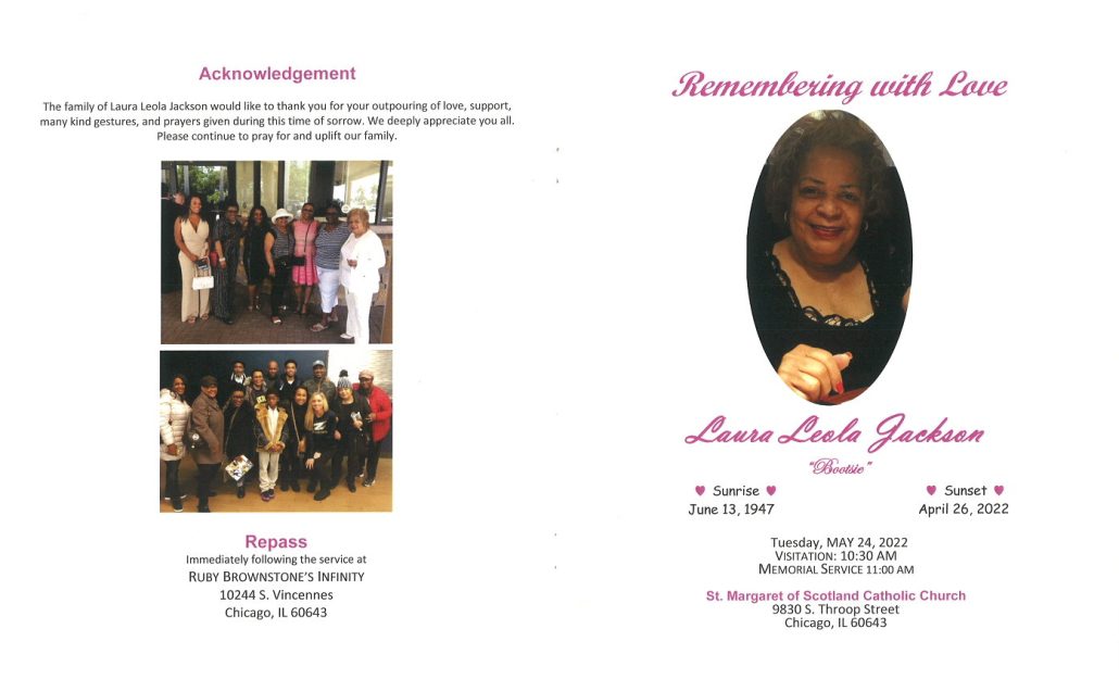 Laura L Jackson Obituary