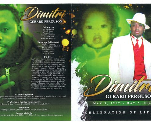Dimitri G Ferguson Obituary