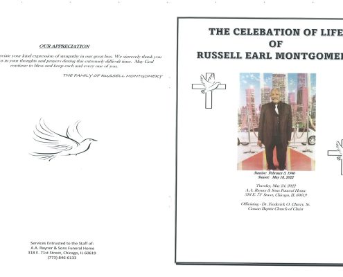 Russell E Montgomery Obituary