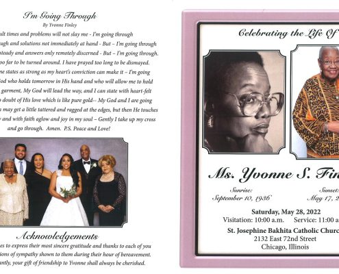 Yvonne S Finley Obituary
