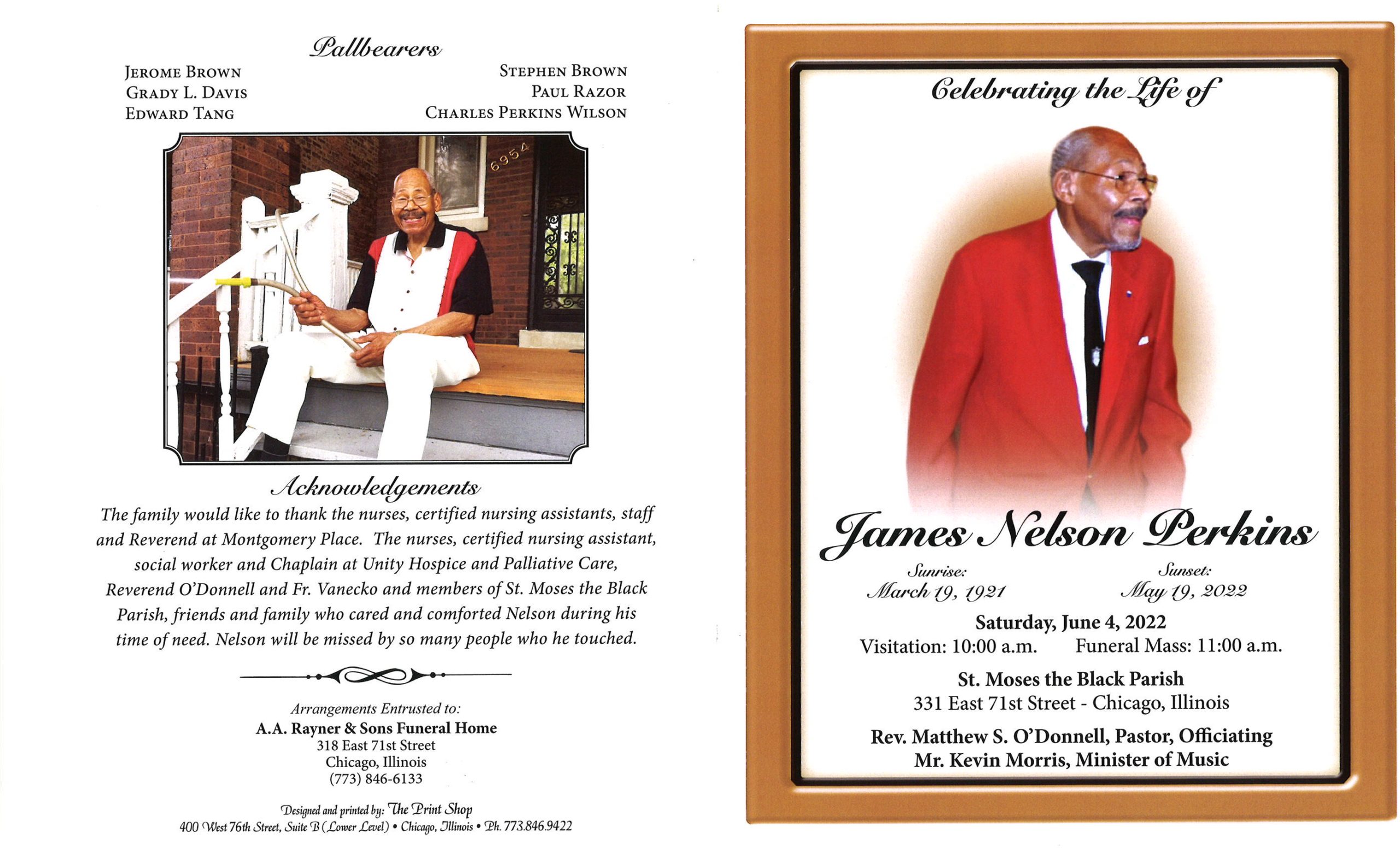 James N Perkins Obituary AA Rayner and Sons Funeral Homes