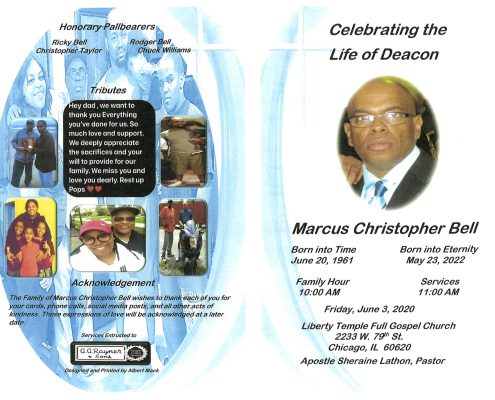 Marcus C Bell Obituary