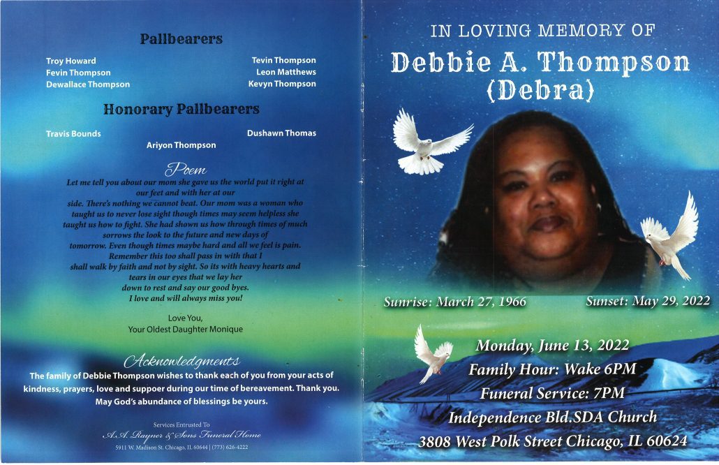 Debbie A Thompson Obituary