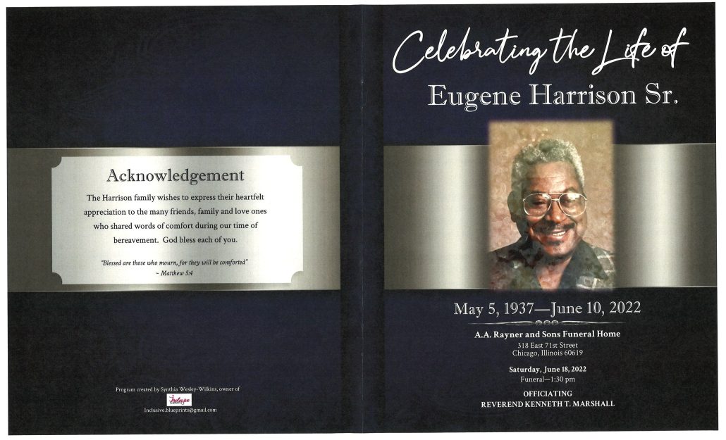 Eugene Harrison Sr Obituary