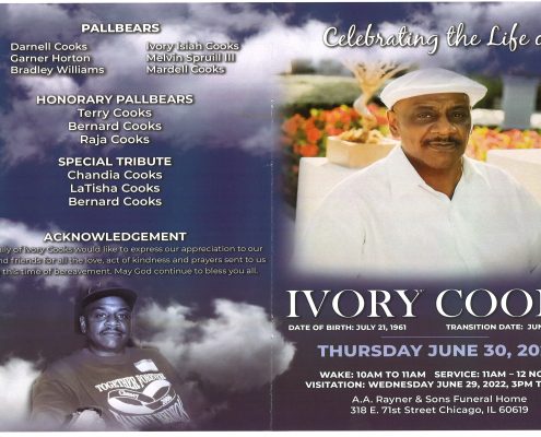 Ivory Cooks Obituary