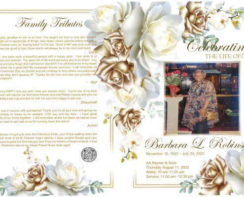 Barbara L Robinson Obituary