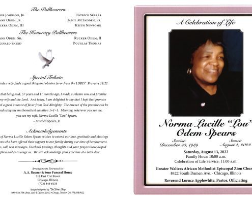 Norma L Odem Spears Obituary