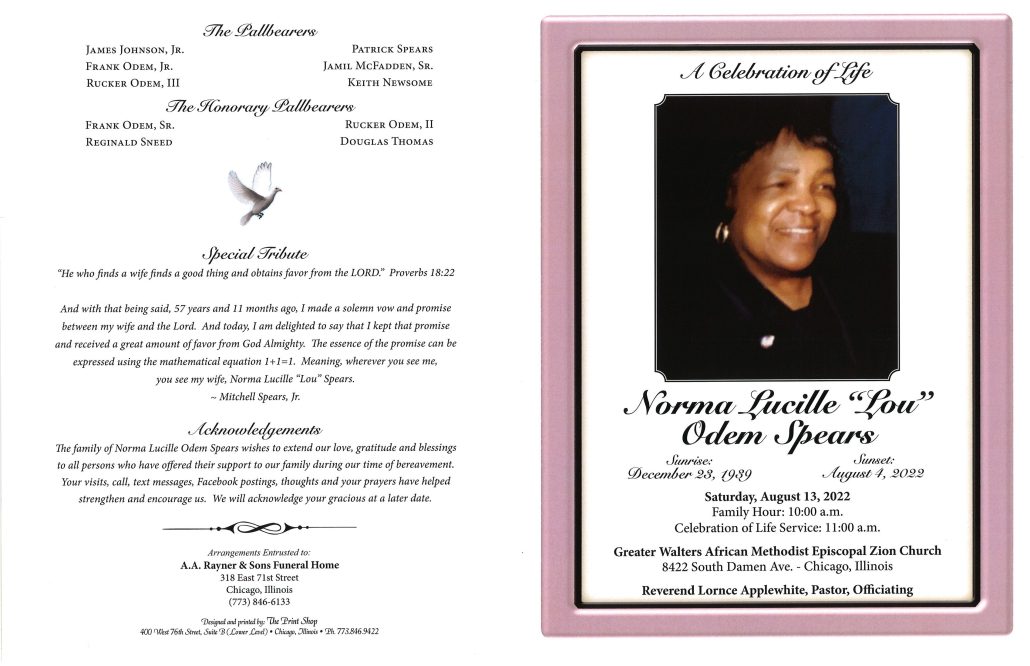 Norma Odem Spears Obituary