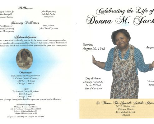 Donna M Jackson Obituary
