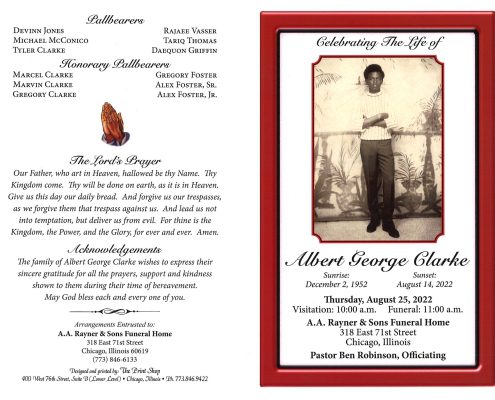 Albert G Clarke Obituary