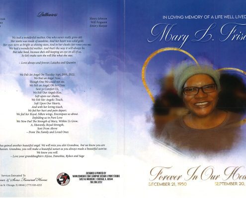 Mary L Frison Obituary