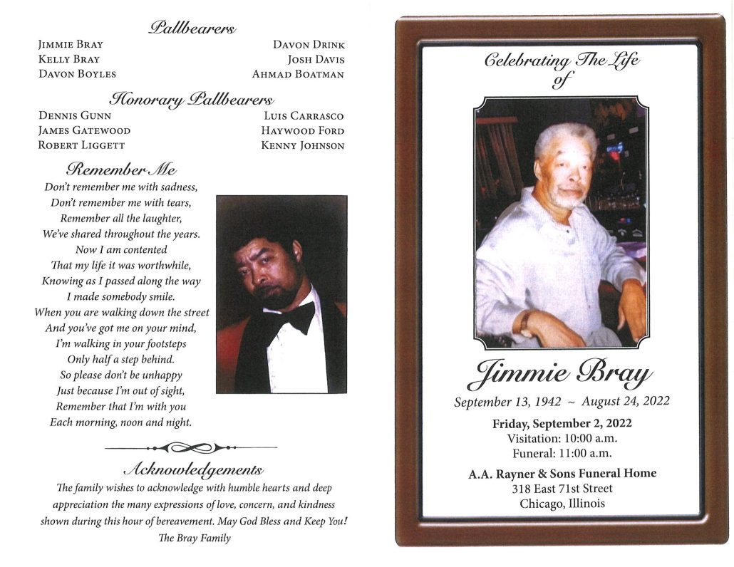 Jimmie Bray Obituary