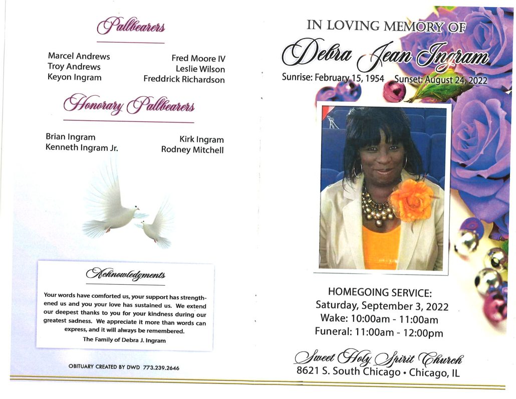 Debra J Ingram Obituary