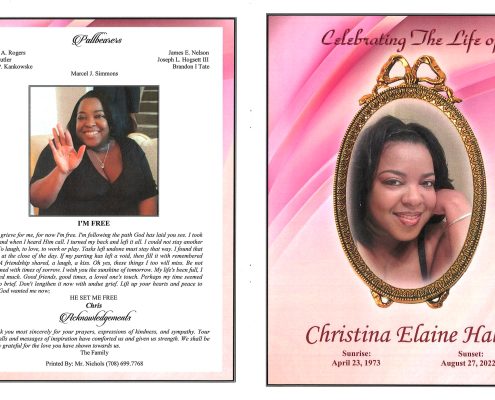 Christina E Hall Obituary