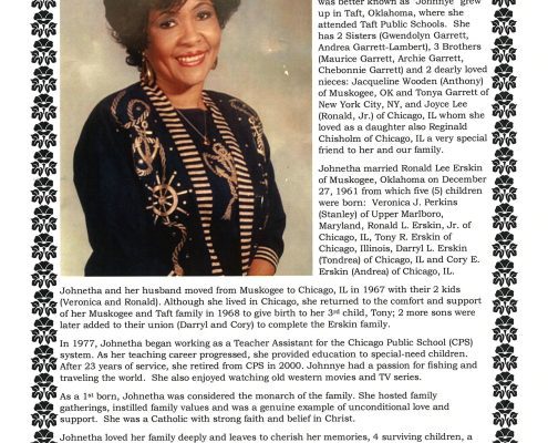 Johnetha Garrett Obituary