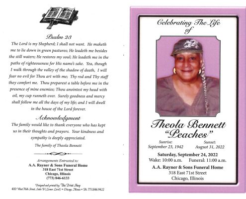 Theola Bennett Obituary