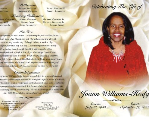 Joann Williams Hodge Obituary
