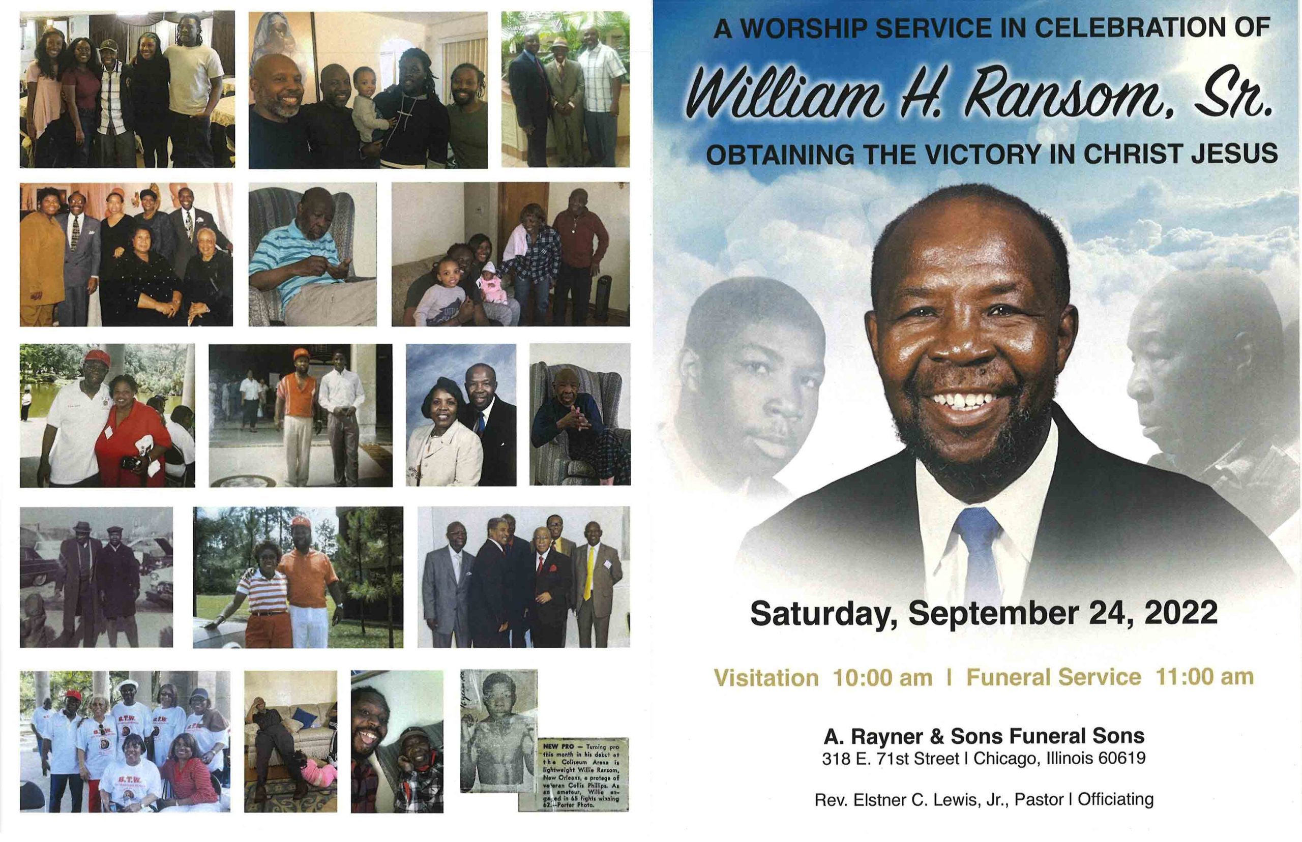 William H Ransom Sr Obituary