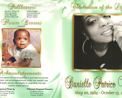 Danielle P Wiley Obituary