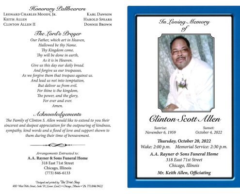 Clinton S Allen Obituary