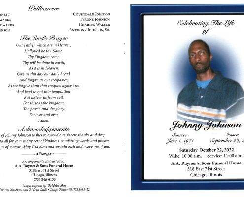 Johnny Johnson Obituary
