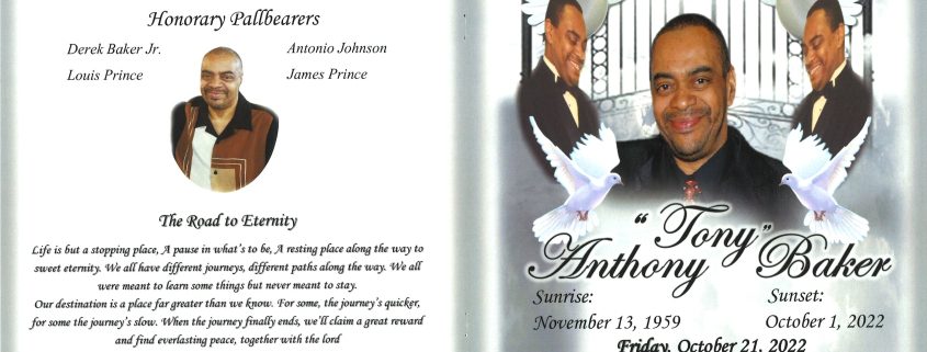 Anthony Baker Obituary