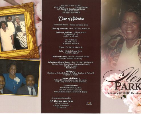 Ilena Parker Obituary