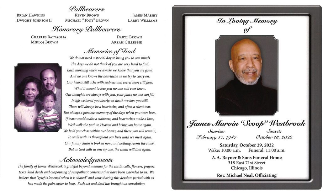 James M Westbrook Obituary