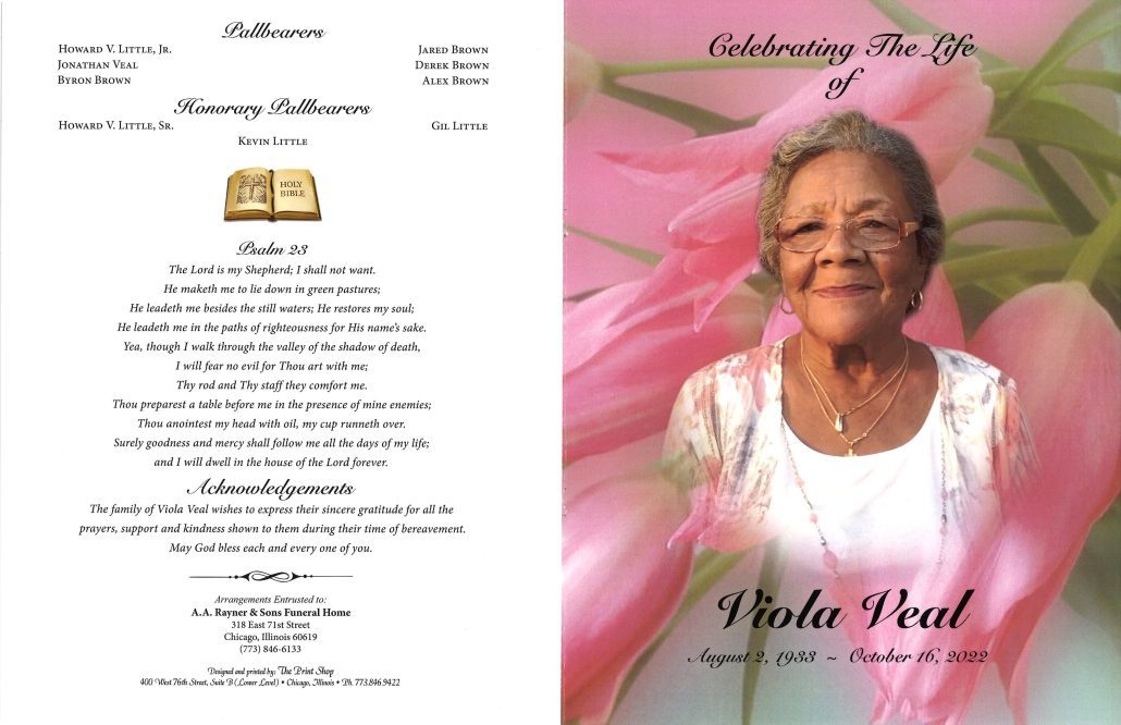 Viola Veal Obituary