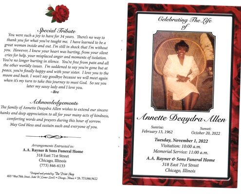 Annette D Allen Obituary
