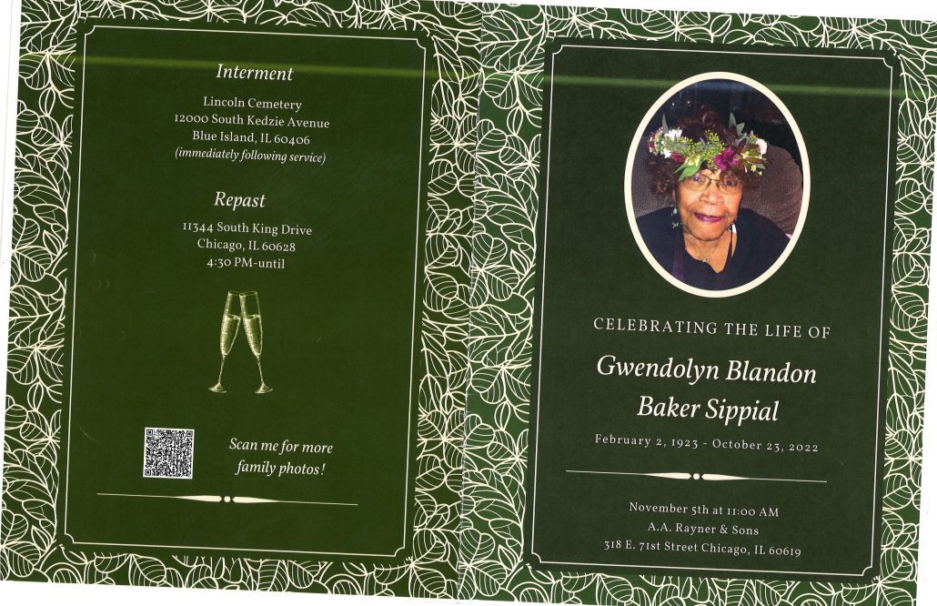 Gwendolyn Blandon Baker Sippial Obituary