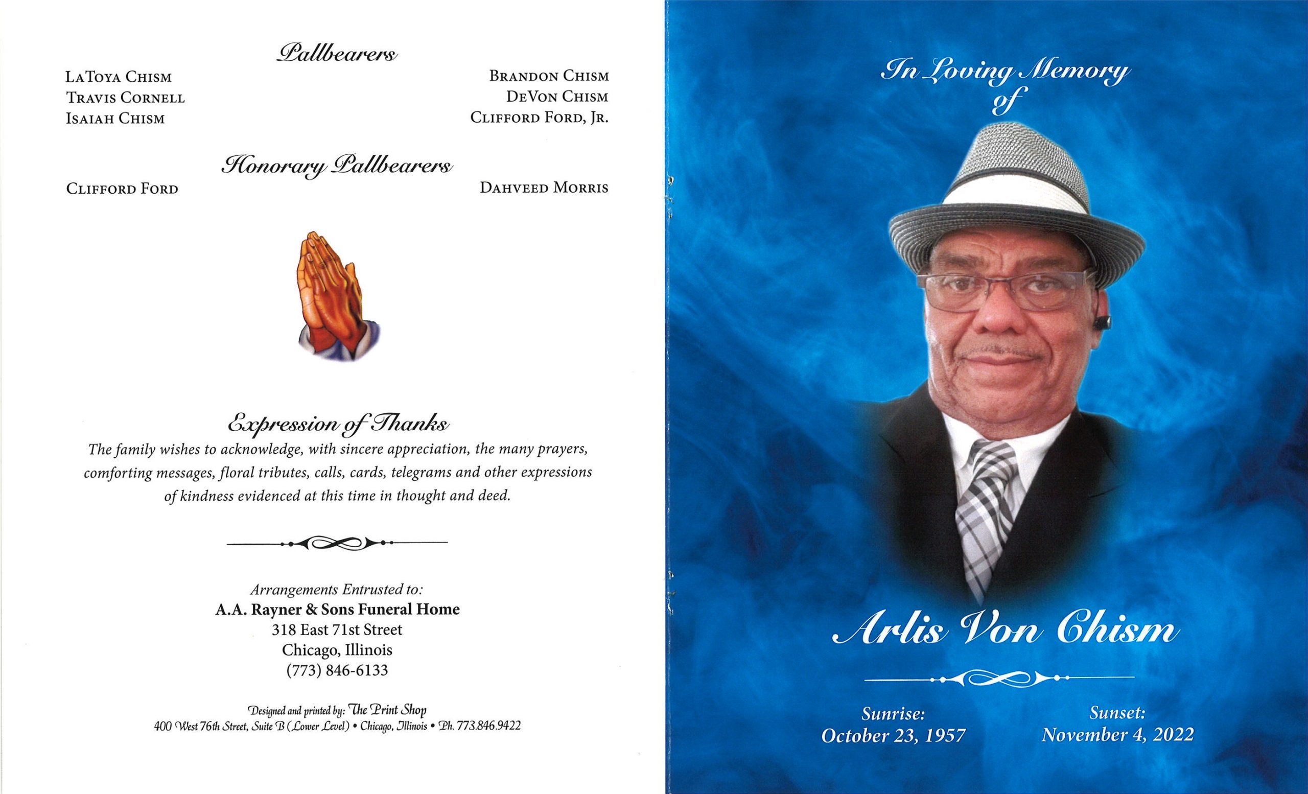 Arlis V Chism Obituary