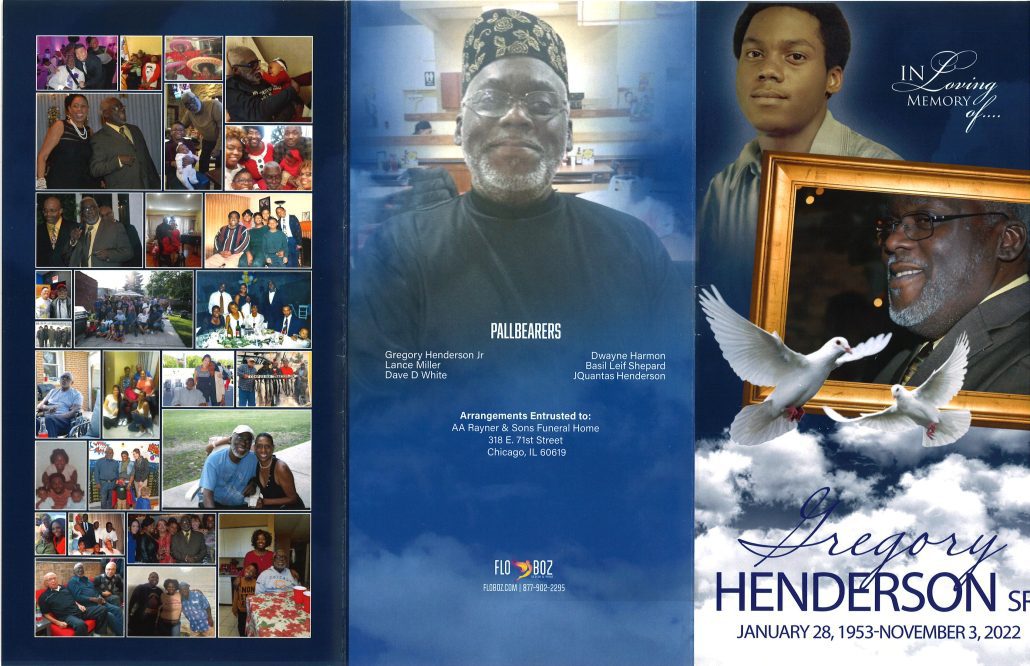 Gregory Henderson Sr Obituary