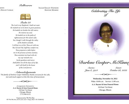 Darlene Cooper McKinney Obituary