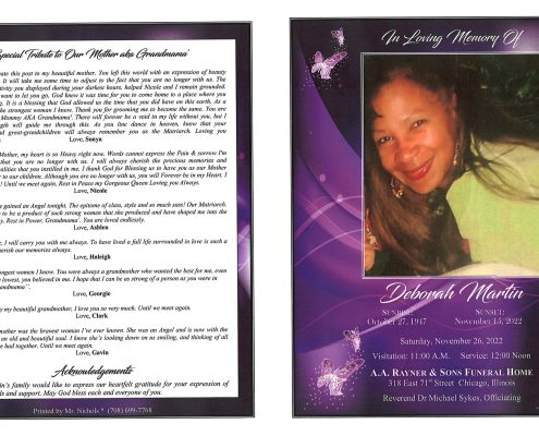 Deborah Martin Obituary