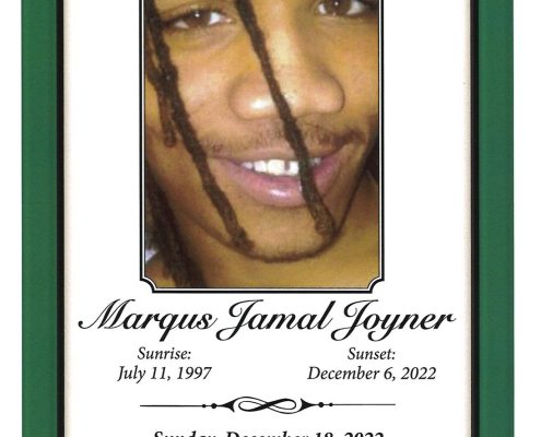 Marqus Jamal Joyner Obituary