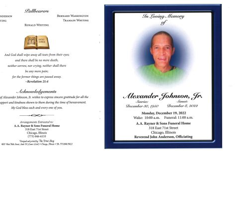 Alexander Johnson Jr Obituary