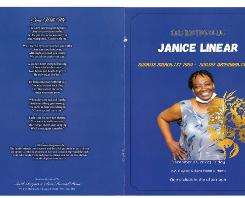 Janice Linear Obituary