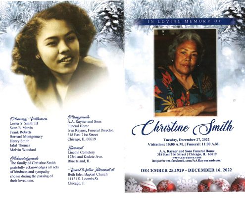 Christine Smith Obituary