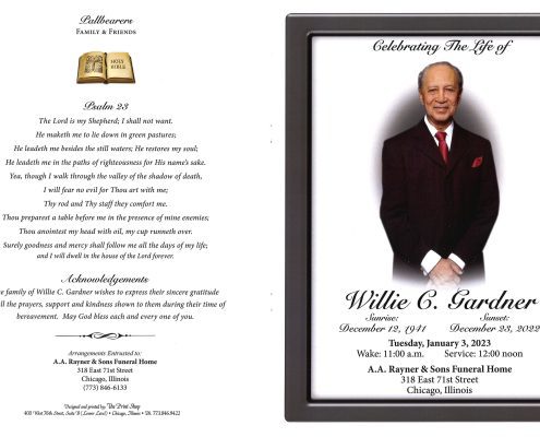 Willie C Gardner Obituary