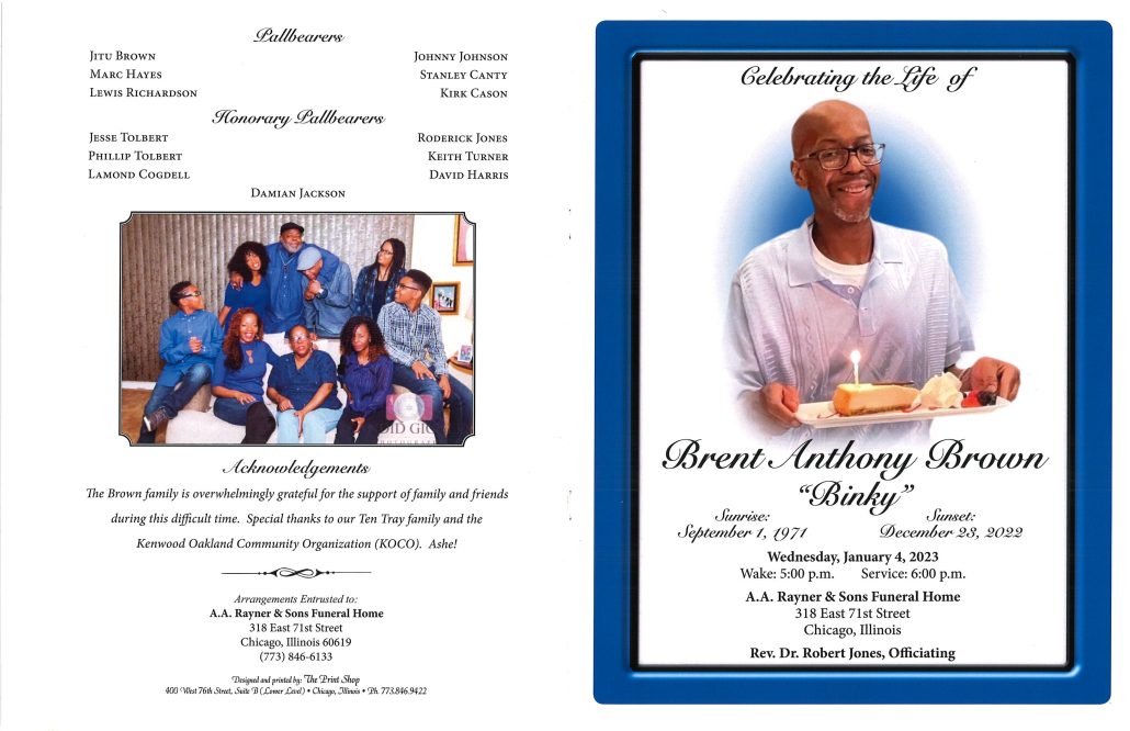 Brent A Brown Obituary