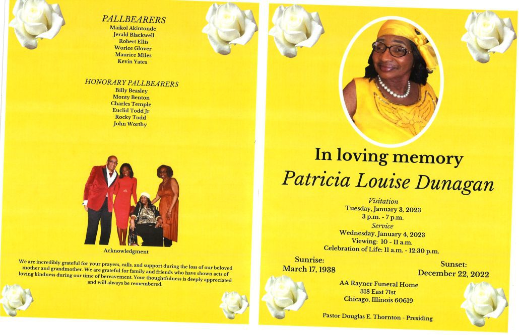 Patricia L Dunagan Obituary