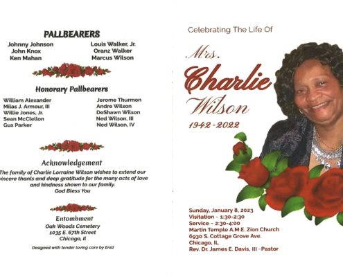 Mrs Charlie Wilson Obituary